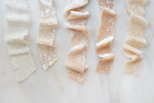 Load image into Gallery viewer, Champagne, Cream Velvet Ribbon