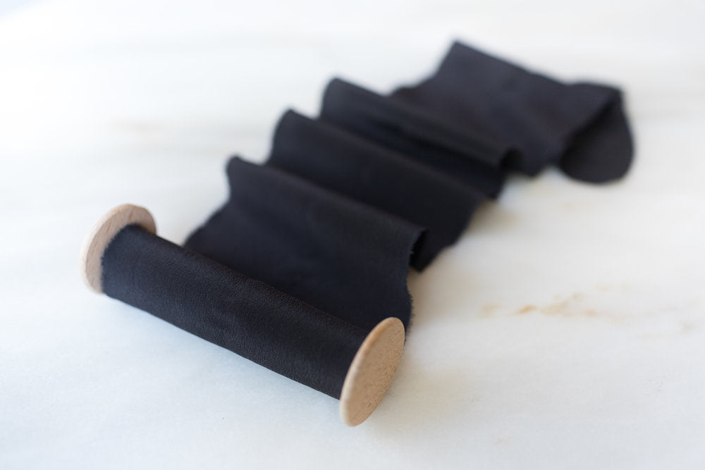 Raven, Black Crepe de Chine