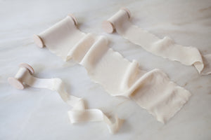 Meringue, cream silk crepe de chine