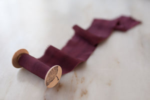 Merlot silk ribbon