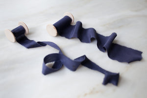 Saudade, crepe de chine silk ribbon