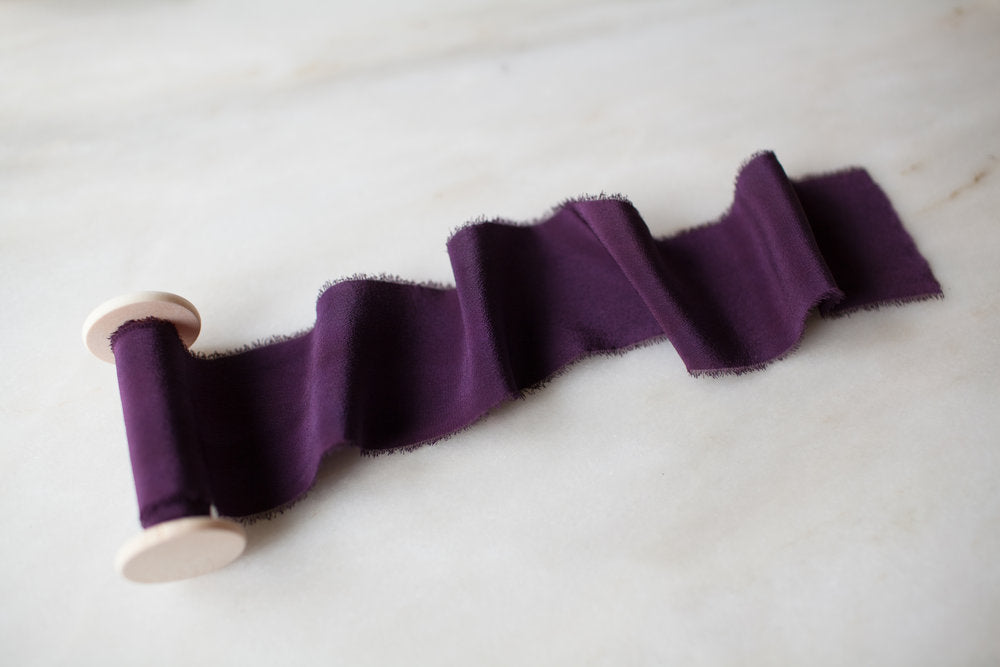 Maeve, violet crepe de chine