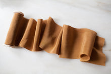 Load image into Gallery viewer, Cognac, silk crepe de chine ribbon