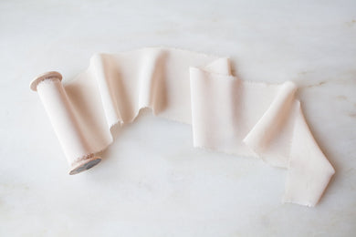 Pale Blush, silk crepe de chine