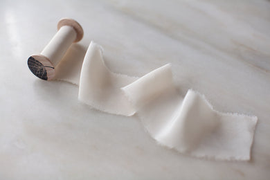 Champagne, cream silk ribbon
