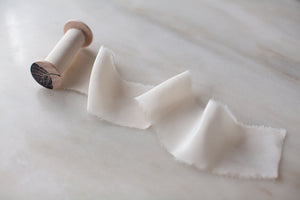 Champagne, cream silk ribbon