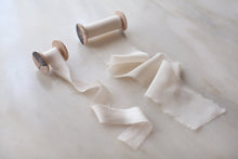 Load image into Gallery viewer, Champagne, cream silk ribbon