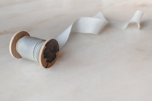Cielo Blue Silk Ribbon