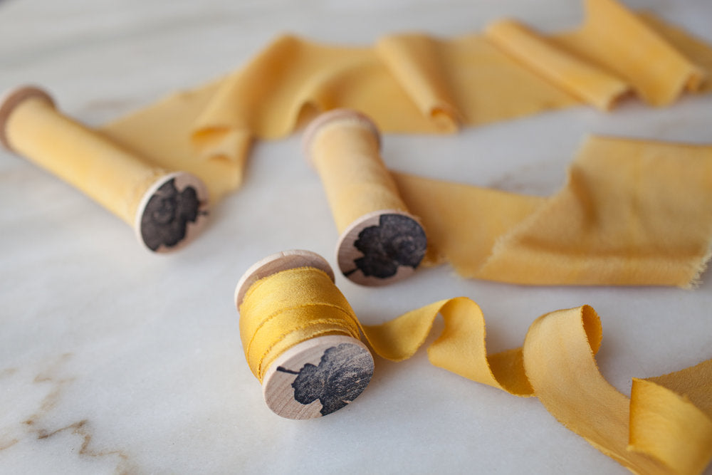 Mustard, silk crepe de chine