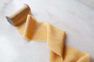 Mustard, silk crepe de chine