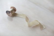 Load image into Gallery viewer, Pale Olive, green silk ribbon