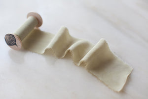 Pale Olive, green silk ribbon