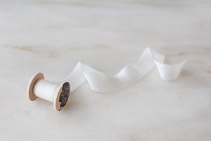 White, crepe de chine