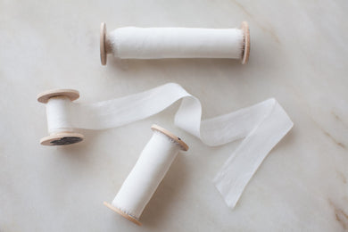 White, crepe de chine