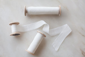 White, crepe de chine