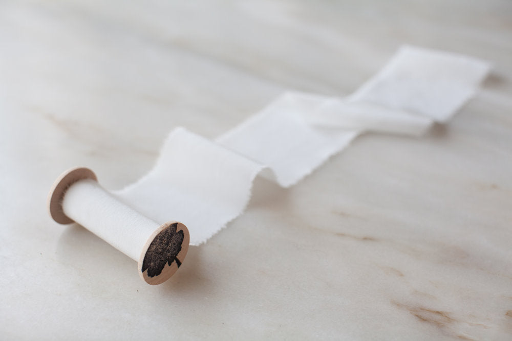 White, silk crepe de chine