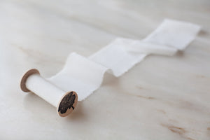 White, crepe de chine